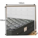 Ver imagem 3 de Cabeceira Casal Bellaslin para Colchão Box 138cm Pvc Corino Bc