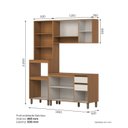 Ver imagem 4 de Cozinha Modulada Compacta 3 Peças com Torre Quente 2 Fornos Venaly