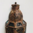 Ver imagem 5 de Arandela Lanterna Marroquina Indiana Rústica Envelhecida