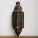 Ver imagem 3 de Arandela Lanterna Marroquina Indiana Rústica Envelhecida