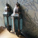 Ver imagem 7 de Arandela Lanterna Marroquina Indiana Rústica Envelhecida