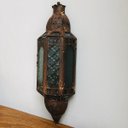 Ver imagem 2 de Arandela Lanterna Marroquina Indiana Rústica Envelhecida