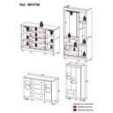 Ver mais imagens de Quarto de Bebê Completo com Guarda-roupas 3 Portas e Cômoda Luna Multimóveis Mp4798 Branco
