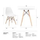 Ver imagem 7 de Conjunto de Mesa Eames 80cm Branco + 4 Cadeiras Eames Eiffel Dsw Branco