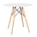 Ver imagem 2 de Conjunto de Mesa Eames 80cm Branco + 4 Cadeiras Eames Eiffel Dsw Branco
