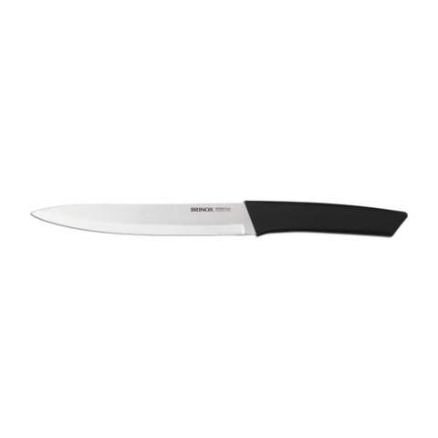 Faca P/ Cozinha 8 Polegadas Aço Inoxidável e Polipropileno Cor Preto Linha Versatile Brinox