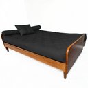 Ver imagem 2 de Sofá Cama Paris Ii Sarja em Madeira Maciça Cor Natural - Preto