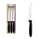 Ver imagem 1 de Conjunto de Facas para Churrasco Tramontina Ipanema com Laminas em Aço Inox Preto 3 Peças