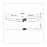Conjunto de Facas para Churrasco Tramontina Ipanema com Laminas em Aço Inox Preto 3 Peças - 3