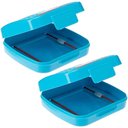 Ver imagem 1 de 2 Porta Cotonetes Portátil para Viagem Acessórios com Elástico Interno Azul Crippa
