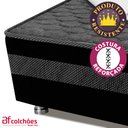 Ver imagem 5 de Cama Box Pet Bordado Em Matelassê Com Lençol Impermeável Branco Para Cachorros e Gatos 100x100x24cm