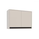 Ver imagem 1 de Armário Aéreo Cozinha 80 Cm Koya 2 Portas Creme - Politorno