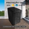 Capa Máquina Lavar Roupas Ziper 15 16 17kg Brastemp Electrolux Consul Preto/gg - 5