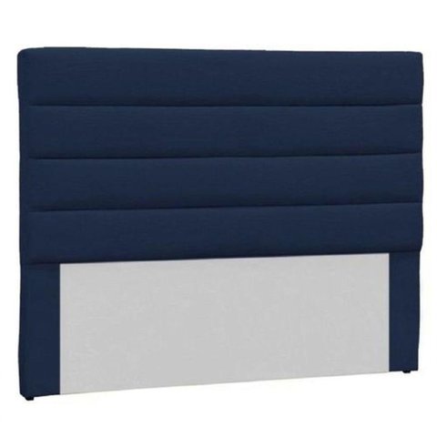 Cabeceira Casal Estofada Berlim Suede Azul Marinho -m&f Decor