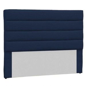 Cabeceira Casal Estofada Berlim Suede Azul Marinho -m&f Decor