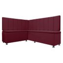 Ver imagem 2 de Conjunto Canto Alemão com Bau para Bar Lanchonete Liso Bordo 125x160cm Sofa Store