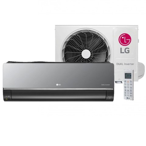 Ar Condicionado Lg Dual Inverter Voice Artcool Uv Nano +ia 18000 Btus Quente e Frio 220v S3-w18klr7a