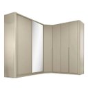 Ver imagem 2 de Roupeiro Bend em Mdf 504cm 6 Portas Lateral Curva C/ Espelho Luna Rpx1