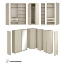 Ver imagem 4 de Roupeiro Bend em Mdf 504cm 6 Portas Lateral Curva C/ Espelho Luna Rpx1