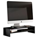Ver imagem 6 de Kit 04 Suportes Stand Base Tela Monitor Soft Elevado 65cm em Mdf com 01 Prateleira Preto