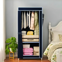 Ver imagem 3 de Closet Dobrável com Capa de Tecido 1 Porta Organizador Azul