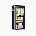 Ver imagem 1 de Closet Dobrável com Capa de Tecido 1 Porta Organizador Azul