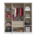 Ver imagem 4 de Guarda-Roupa 4 Portas 2 Gavetas Multimóveis CR35073 Branco