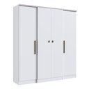 Ver imagem 2 de Guarda-Roupa 4 Portas 2 Gavetas Multimóveis CR35073 Branco