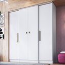 Ver imagem 1 de Guarda-Roupa 4 Portas 2 Gavetas Multimóveis CR35073 Branco