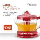 Ver imagem 2 de Espremedor de Frutas Mondial Red Premium 1,25l 30w Vermelho 127v - E-23