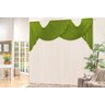 Cortina Para Sala Malha Gel 2m x 1,7m Varão Simples Palha/Verde - 1