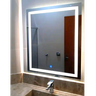 Espelho Led 80x80 Luz 3 Cores Quadrado Botão Touch Luz Frontal Camarim Maquiagem Iluminação - 2