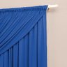 Cortina Para Sala Azul Malha Gel 2m x 1,7m Varão Simples Branco/Azul - 2
