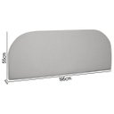 Ver imagem 2 de Painel Suspenso Cabeceira Orgânica Império para Cama Box King Size 195cm Bouclê - SOFA STORE:Bouclê