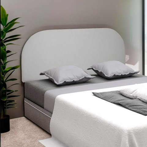 Painel Suspenso Cabeceira Orgânica Império para Cama Box King Size 195cm Bouclê - SOFA STORE:Bouclê 
