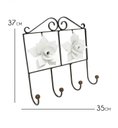 Ver imagem 2 de Cabide de Ferro Artesanal Rustico Colonial Decorativo de Rosas de Chapa Libertas Rosas Artesanato Br