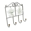 Ver imagem 1 de Cabide de Ferro Artesanal Rustico Colonial Decorativo de Rosas de Chapa Libertas Rosas Artesanato Br