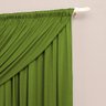 Cortina Para Sala Em Malha 4m x 2,6m Varão Simples Palha/Verde - 2