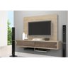 Painel para TV Plasma, LCD e LED Bancada Suspensa Alice com Suporte para TV - Madetec - Areia / Amên - 1