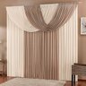 Cortina Para Sala bege Avelã 3m x 2,6m Varão Simples - 3