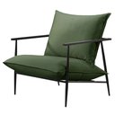Ver imagem 1 de Poltrona Decorativa Veludo Verde Agnes