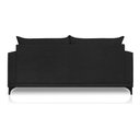 Ver imagem 5 de Sofá Viena 3 Lugares Bouclê Preto 2.00m Pés em Aço para Sala Bz Home Decor