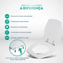 Ver imagem 3 de Assento Sanitário Thema Fume Translúcido P/ Louça Incepa