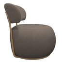 Ver imagem 7 de Poltrona Decorativa Greta Base Giratória Ouro Fosco Bouclé Marrom - Nexta Casa