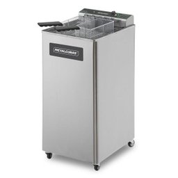 FRITADEIRA ELÉTRICA ZONA FRIA COM PEDESTAL METALCUBAS 15 LITROS FOE15P 5000W 220V - 1