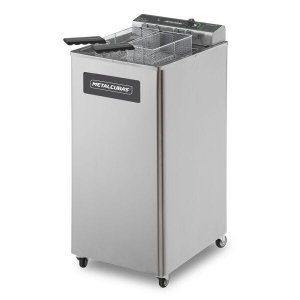 FRITADEIRA ELÉTRICA ZONA FRIA COM PEDESTAL METALCUBAS 15 LITROS FOE15P 5000W 220V