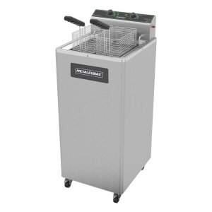 FRITADEIRA ELÉTRICA ZONA FRIA COM PEDESTAL METALCUBAS 15 LITROS FOE15P 8000W 220V