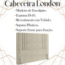 Ver imagem 3 de Cabeceira Queen 158 cm London Veludo Bege Soon