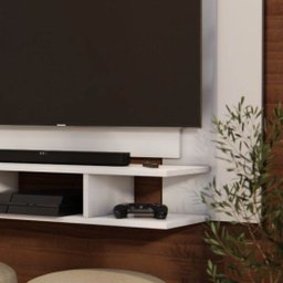 Painel para Tv até 50 Polegadas com Nichos Branco Ej Móveis - 4