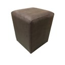 Ver imagem 2 de Puff Quadrado Decorativo Suede Marrom